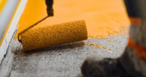 epoxy injection on dry concrete floor