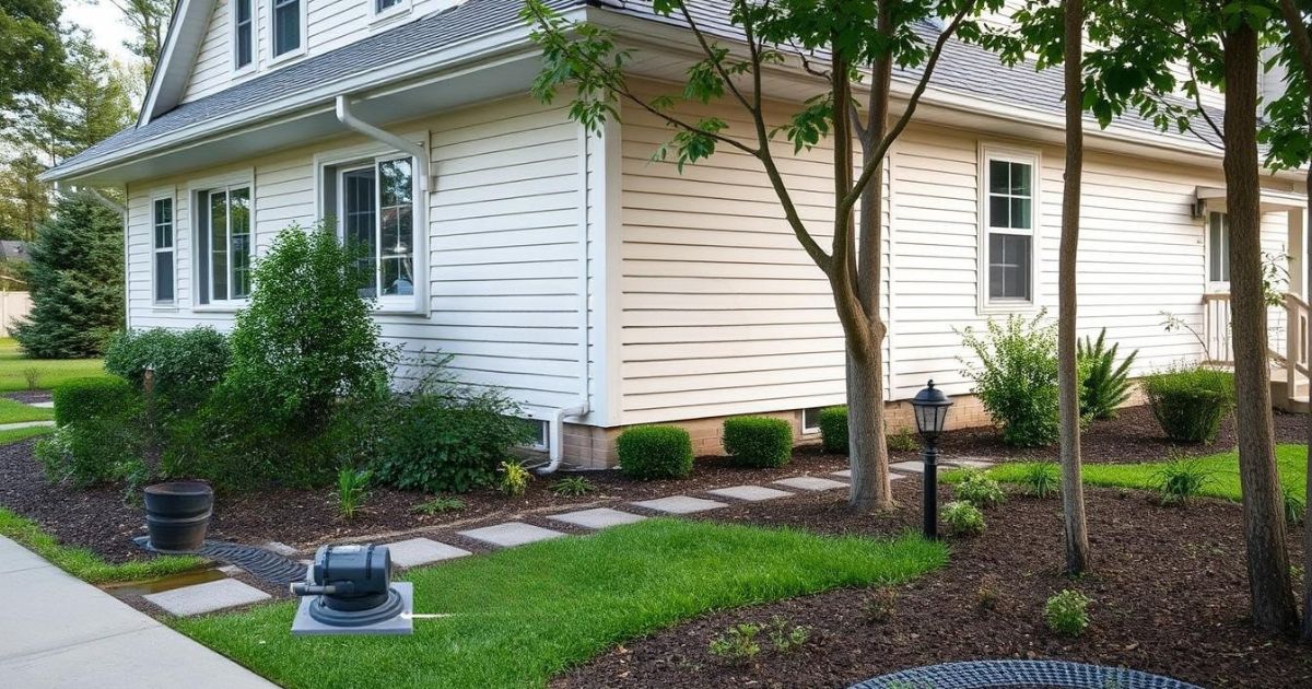 wellprotected home with integrated drinage system